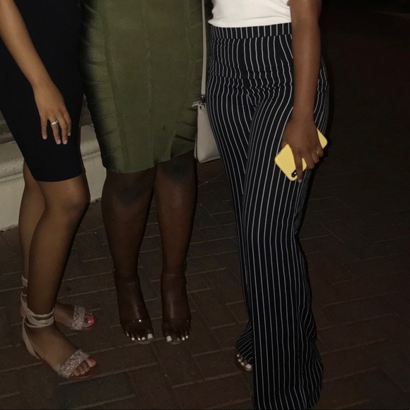 Flare high waisted nylon pants - Picture 4 of 4